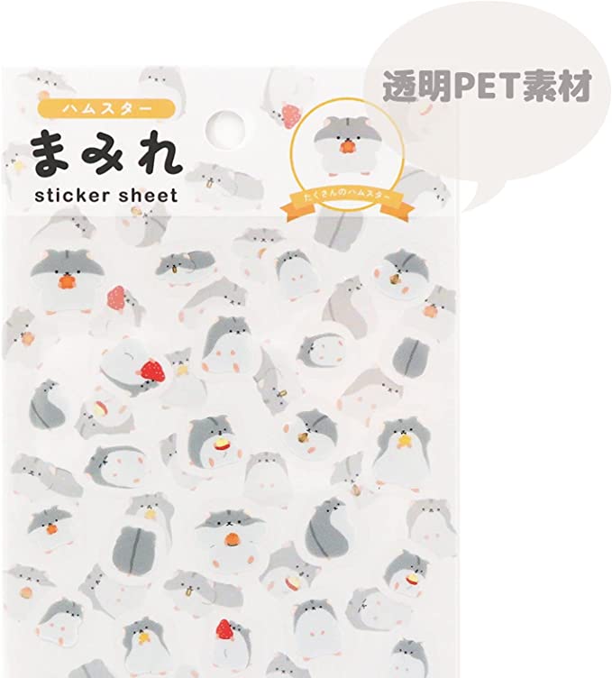 貼紙｜WORLD CRAFT｜滿滿的動物系列PET貼紙【倉鼠款】 - Geeky Geek Hong Kong