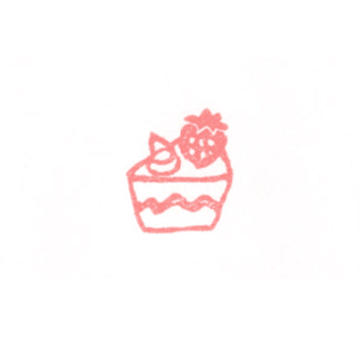 橡皮印章｜HANKODORI｜15mm食物小印章【蛋糕】 -  橡皮印章 - Geeky Geek Hong Kong