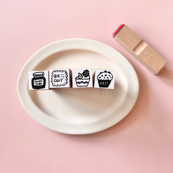 橡皮印章｜HANKODORI｜15mm食物小印章【鬆餅】 -  橡皮印章 - Geeky Geek Hong Kong