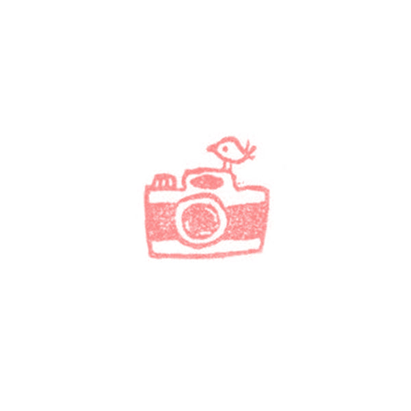 橡皮印章｜HANKODORI｜15mm興趣小印章【小鳥相機】 -  橡皮印章 - Geeky Geek Hong Kong