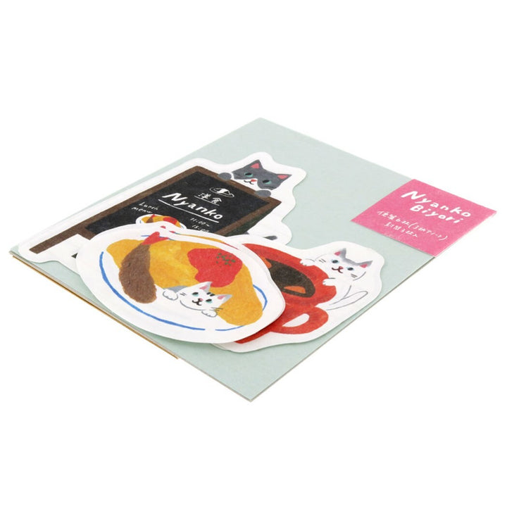 信紙｜SUN-STAR｜貓咪日和異形信紙信封套裝【洋食款】 - Geeky Geek Hong Kong