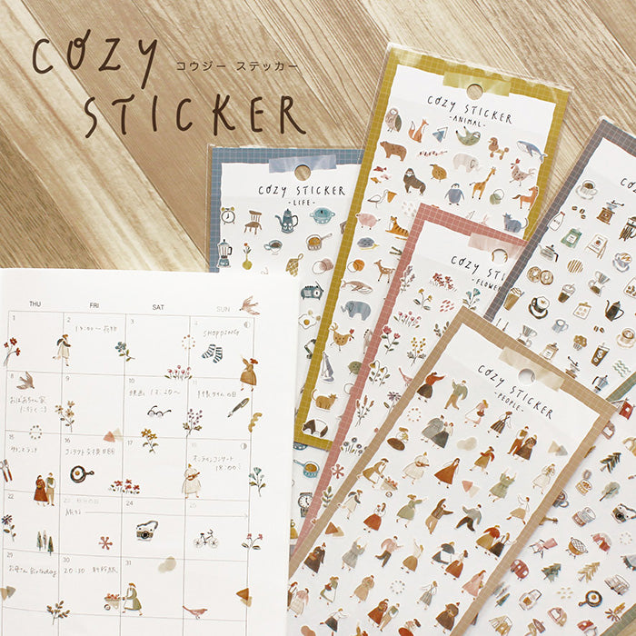 貼紙｜MIND WAVE｜Cozy Sticker 和紙貼紙系列【花朵】 - Geeky Geek Hong Kong