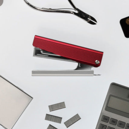 釘書機｜MAX｜日本製全金屬製設計感高級釘書機HD-10X/AL【紅色】 - Geeky Geek Hong Kong