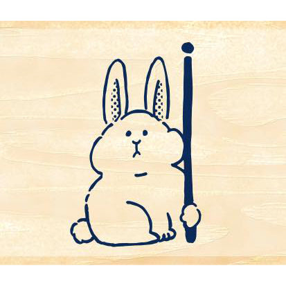橡皮印章｜BEVERLY｜紙膠帶好朋友系列橡皮印章【兔兔旗桿款】 - Geeky Geek Hong Kong