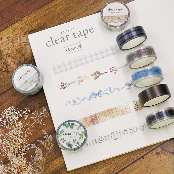 紙膠帶｜MIND WAVE｜CLEAR TAPE 啞光PET紙膠帶15mm【樂譜款】 - Geeky Geek Hong Kong